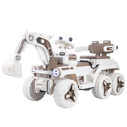 Electric Ride-On Excavator for Kids, with Remote Control